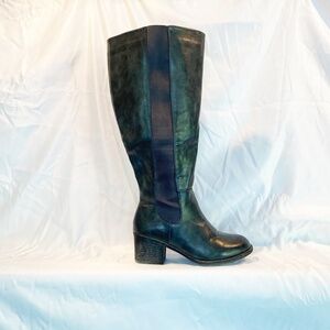 Torrid Faux Leather Chelsea Knee-High Boot; Gray; Size – 9.5W